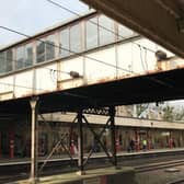 The bridge at Lancaster Railway Station is getting a refurbishment.