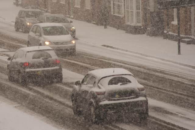 Weather experts predict wintry showers will fall onto frozen surfaces across the county.