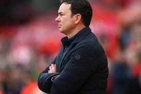 Derek Adams has previously taken Plymouth Argyle to Liverpool in the FA Cup Picture: Getty Images