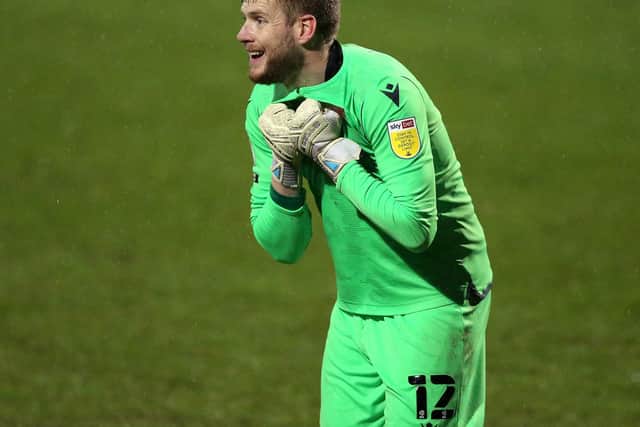 Morecambe keeper Mark Halstead was missing at the weekend