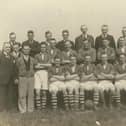 Morecambe football team circa 1934-39 pictured at Christie Park in Morecambe.