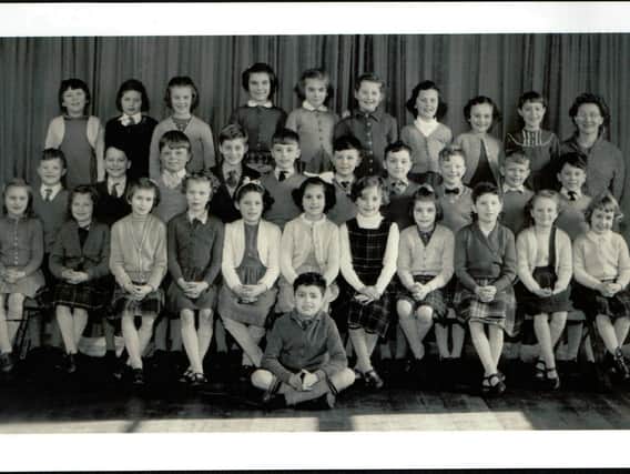 Class at Carnforth North Road Primary School circa 1960. The teacher is Mrs Greenwood, and Brian Leach remembers the names of most of the class (Brian is middle row,second from left)