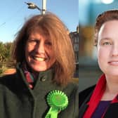 Cllr Gina Dowding, Lancaster City Council's cabinet member for sustainable neighbourhoods, and Cllr Erica Lewis, who leads the authority