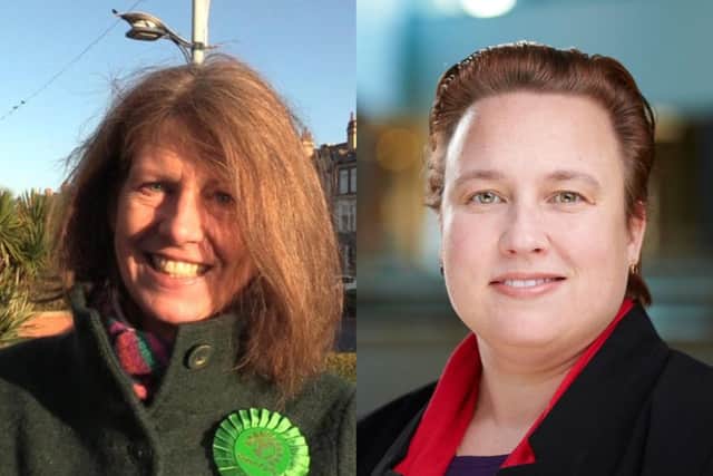 Cllr Gina Dowding, Lancaster City Council's cabinet member for sustainable neighbourhoods, and Cllr Erica Lewis, who leads the authority