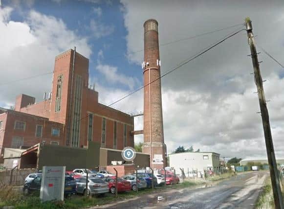 The chimney from Port Royale Way. Image courtesy of Google Instant Streetview.