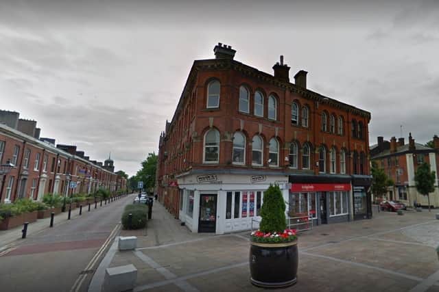 Police raided a poker game at a business premises above Roberto's Bar in Richmond Terrace, Blackburn at 7pm on Saturday (March 6). Pic: Google