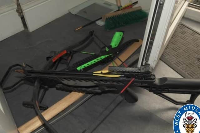 An image of the crossbow used in the killings at Brierley Hill.