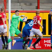 Morecambe keeper Kyle Letheren helped them to a first clean sheet in 12 matches