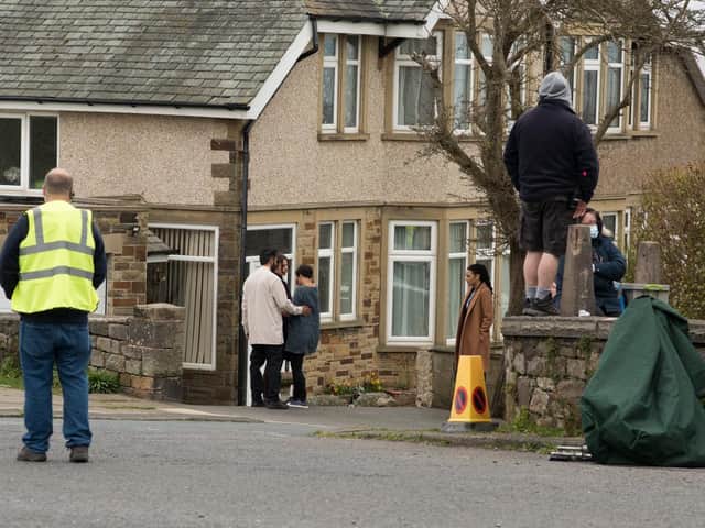Filming begins in Heysham on the third series of The Bay. Photo by Janet Packham