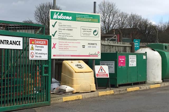 Lancashire’s recycling centres will be given a boost next week, although residents are still being urged to only make a trip to the tip if essential.