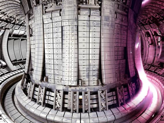 Graphic of a fusion reactor from UKAEA.