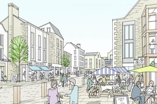 An artist's impression of how some of Bailrigg Garden Village. Image from JTP Architects.