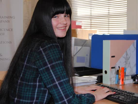 Georgia Simm is an apprentice at Knight Training and enjoys going into work every day
