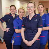 Emma, Sue, Bex, Natalie and Kylie in The Maternity Ward, from Preston. Picture courtesy Chalkboard TV