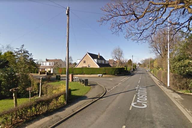 A pedestrian was struck by a car in Croston Road, close to the junction with Hawthorne Avenue (Credit: Google)