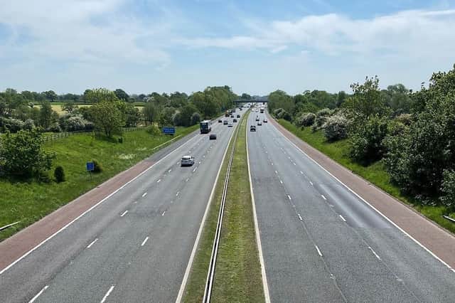 The M6 near Lancaster. Photo: National Highways