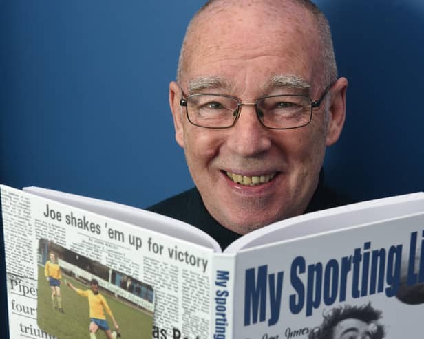 Ian Innes with his football autobiography (photo: Neil Cross)