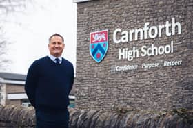 Tim Iddon, Principal at Carnforth High School, delighted with the most recent Ofsted report