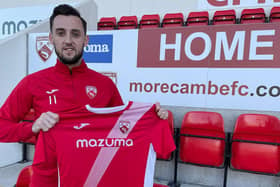 Dylan Connolly has joined Morecambe on an 18-month deal Picture: Morecambe FC