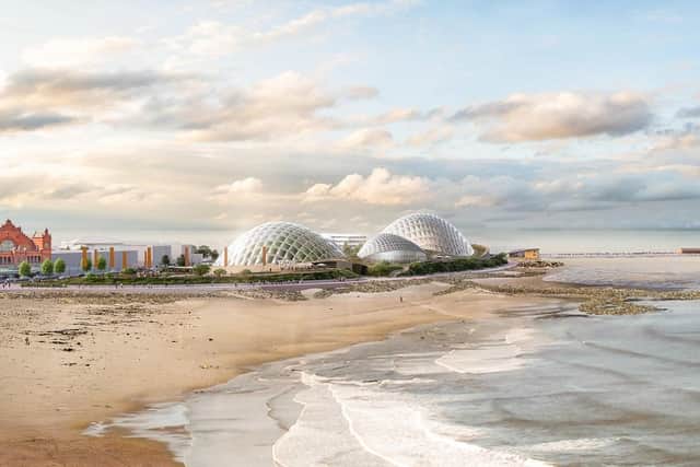 An artist’s impression of Eden Project North in Morecambe.