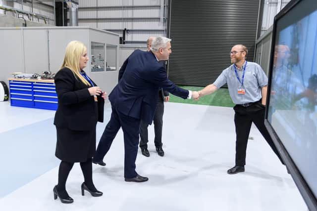 Stephen Barclay visits the AMRC building in Samlesbury