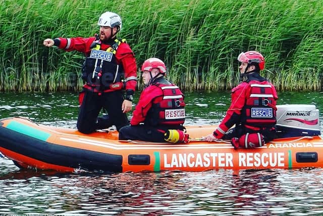 Lancaster Area Search and Rescue received a £1,000 donation from Persimmon Homes which means they will now be able to purchase a water rescue sled.