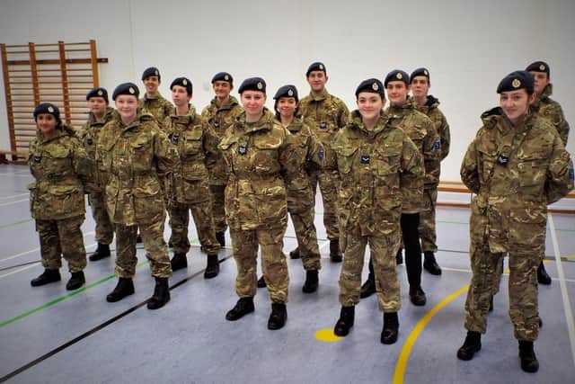 Ripley CCF cadets stand proud after their success at the Royal Air Squadron Trophy competition at RAF Spadeadam last weekend.