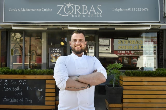 Located in the heart of Cross Gates, Zorbas Bar and Grill is a family-run restaurant bringing a taste of the Mediterranean to diners in east Leeds. The menu includes classic meat dishes with steak, lamb ribs and chicken, traditional Greek moussaka and Mediterranean-inspired pasta, risotto and fish dishes. Pictured is head chef and owner Besmir
