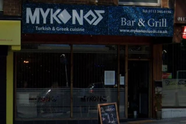 Experience mouth-watering Greek and Turkish cuisine in a relaxed and happy atmosphere at Mykonos Bar and Grill in Roundhay. Highlights on the menu include the meze platters, mixed souvlaki and gyros.