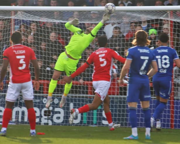 Morecambe keeper Trevor Carson made a number of fine saves at the weekend
