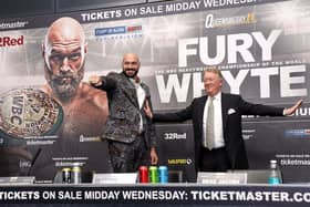 Tyson Fury with promoter Frank Warren