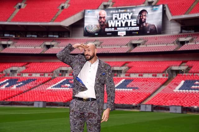 Tyson Fury at Wembley Stadium