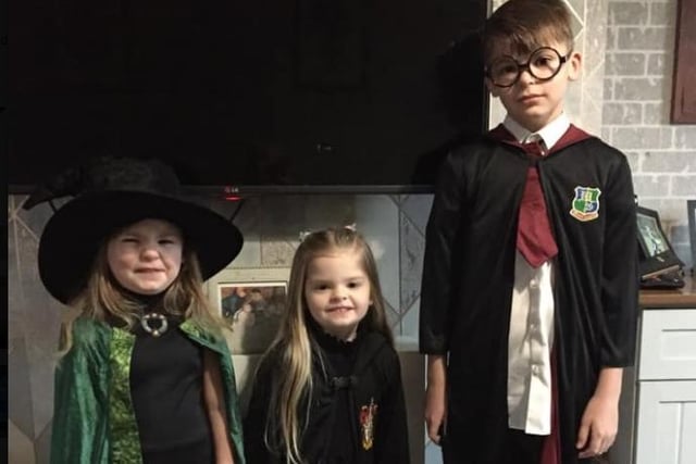 Kayleigh Sanderson shared her photo of Harry Potter, Hermione Granger and Professor McGonagall.