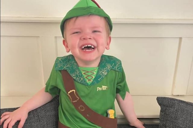 Laura Hartley shared two-year-old Tobias as Peter Pan.