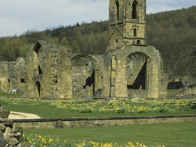 The ruins at Mount Grace Priory in North Yorkshire sit surrounded by daffodils when spring arrives and its location in the woodland makes it a superb spot for enjoying some outdoor pursuits, including walking and cycling.