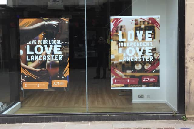The Love Lancaster displays.