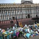 Tributes left at Buckingham Palace (Picture: Press Association)