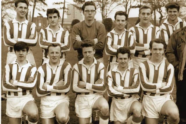 Lancaster Lads’ Club Old Boys pictured on Ryelands Park before their 4-2 victory over Bulk St Annes in a North Lancashire Division 1 game in January 1964. Back row from left: Les Sallis, Dave Lamb, J Renshall, W Halbard, Graham Taylor, Lawrence Merrill, A Patterson (trainer). Front row from left: Johnny Young, Brian Metcalfe, Jimmy Fagan, Tommy Anderson, Dave Griffin.