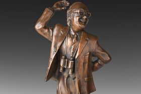 The Eric Morecambe maquette - only one of 10 made - has sold for £6,000 at auction. Photo by Harry Middleton.
