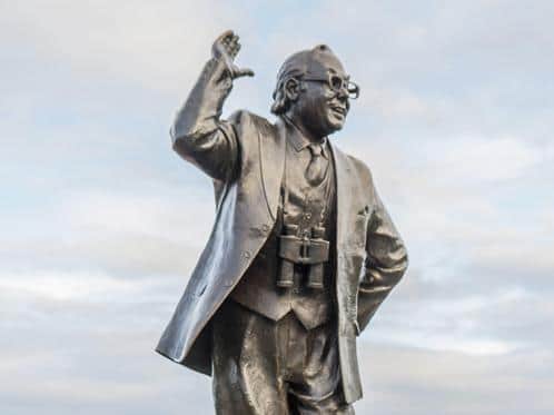 The Eric Morecambe statue in Morecambe. A maquette made by the statue's sculptor Graham Ibbeson has sold for £6,000 at auction. Photo by Max Ibbeson.