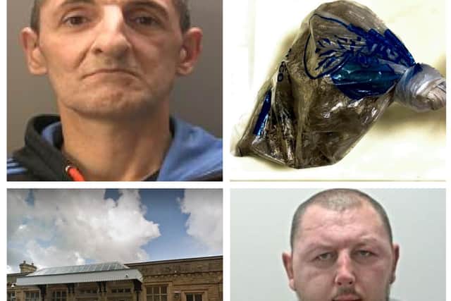 Andrew Hall, 46, of Anson Street, Barrow-in-Furness, and Daniel Dodd, 41, of no fixed address, were caught on board a train at Lancaster with the drugs.