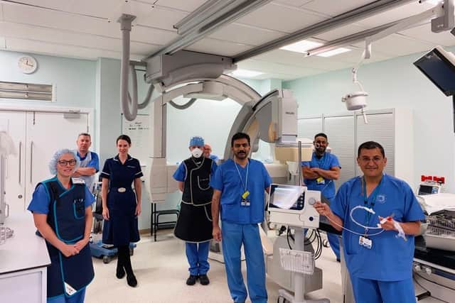 Cardiologists at the Blackpool Teaching Hospital's Lancashire Cardiac Centre.