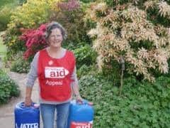 Clare Hyde, pictured on a previous fundraising walk