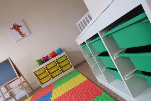 The children's play therapy room at the new centre.