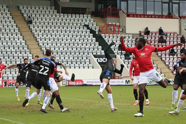 Morecambe hosted Tranmere Rovers in front of empty seats earlier this year