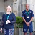 Paddy Wilson, Claire Marshall-Slater and Jamie Quarry, three of the four newly trained Mental Health First Aiders at Ripley St Thomas.