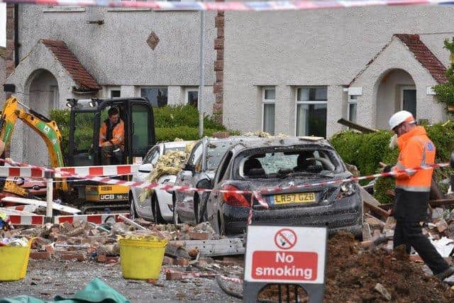 Police were called to the scene of the blast on Mallowdale Avenue in Heysham at around 2.40am on Sunday (May 16)