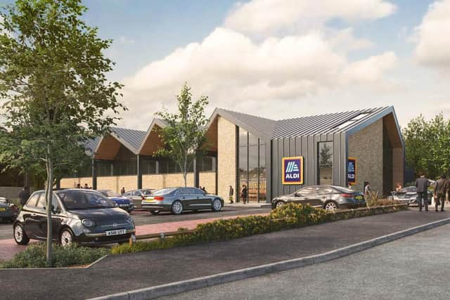 CGI image of how the proposed Aldi store in Scotforth may look. Picture by Aldi.