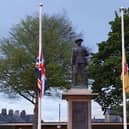 Flags at Carnforth War Memorial and the Civic Hall have been lowered to half-mast following the tragic events in Heysham