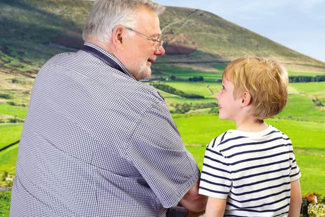 Current Lancashire foster carer pictured with child model